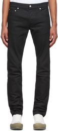 Alexander McQueen Black Embroidered Jeans