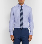 Hugo Boss - Blue Jano Slim-Fit Puppytooth Cotton Shirt - Blue