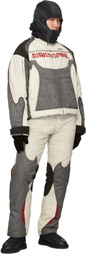KUSIKOHC White & Gray Rider Padded Jacket