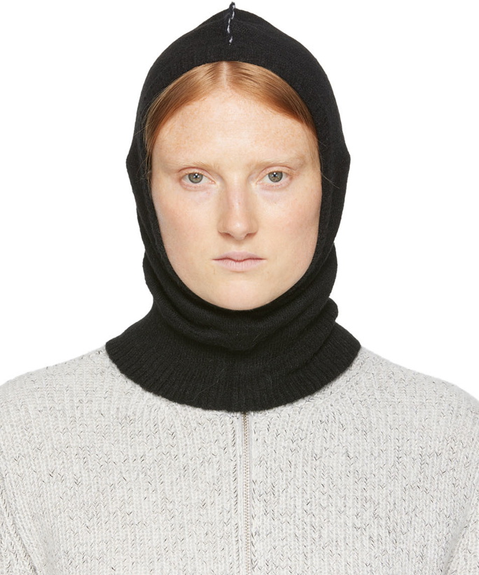 Photo: MM6 Maison Margiela Black Alpaca Balaclava