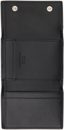 Acne Studios Black Trifold Leather Wallet