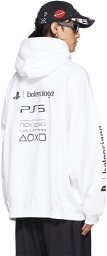 Balenciaga White Sony Playstation Edition Boxy Hoodie