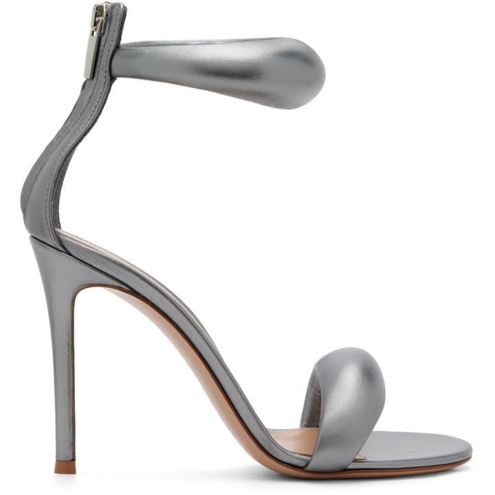 Photo: Gianvito Rossi Gunmetal Bijoux Heeled Sandals