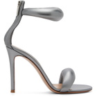 Gianvito Rossi Gunmetal Bijoux Heeled Sandals