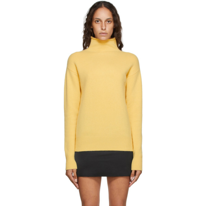 Georgia Alice Yellow Pure Cashmere Turtleneck