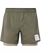 Satisfy - Straight-Leg Layered TechSilk™ Shell and Justice™ Shorts - Green