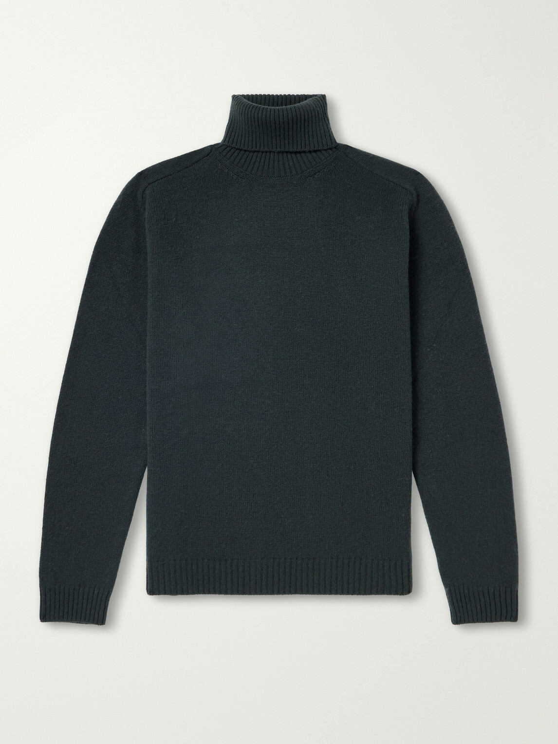 Boglioli - Virgin Wool and Cashmere-Blend Rollneck Sweater - Green