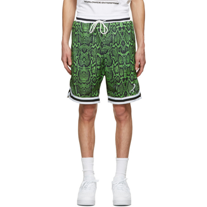 Psychworld Green Mesh Snake Shorts