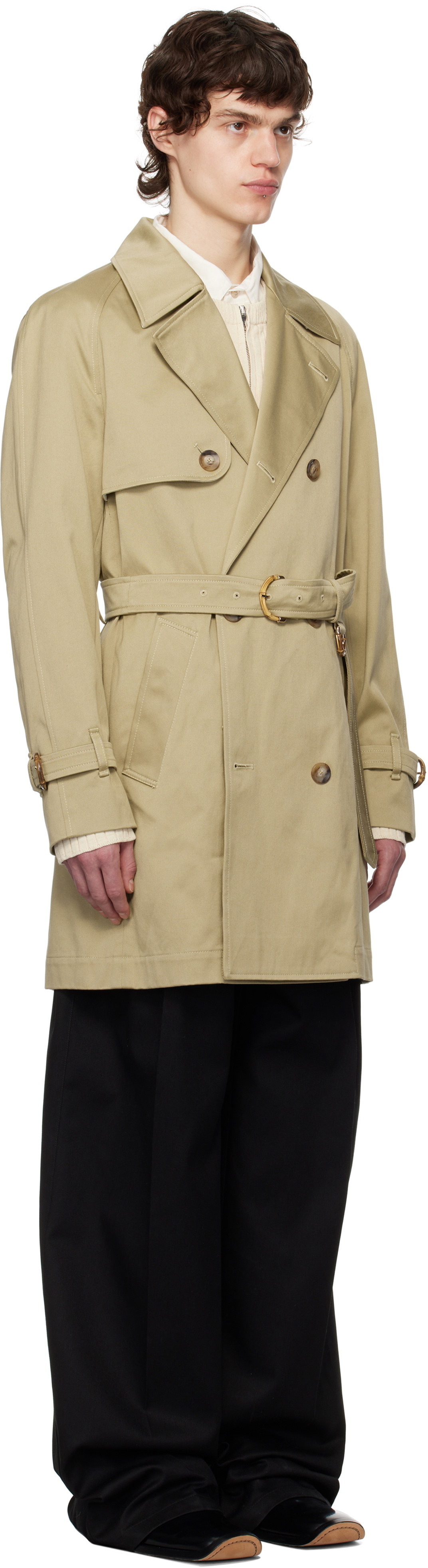 Wales Bonner Khaki Walcott Trench Coat Wales Bonner