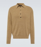 Loro Piana Ribbed-knit cashmere polo sweater