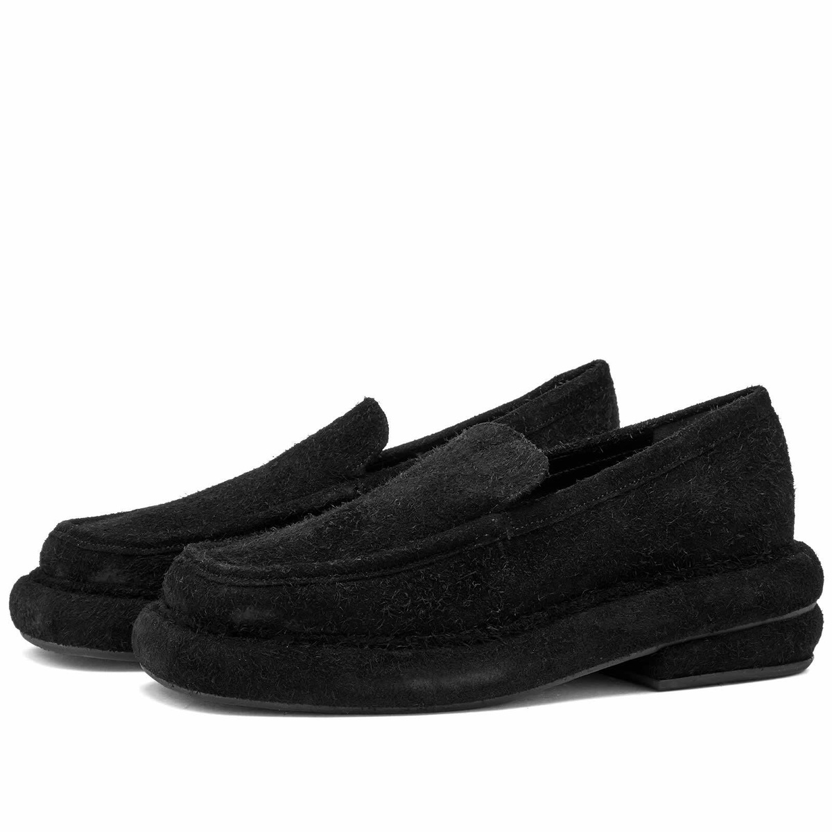 靴 ECKHAUS LATTA Black Stacked Loafers Eckhaus Latta Women's Stacked Loafer in Black Eckhaus Latta