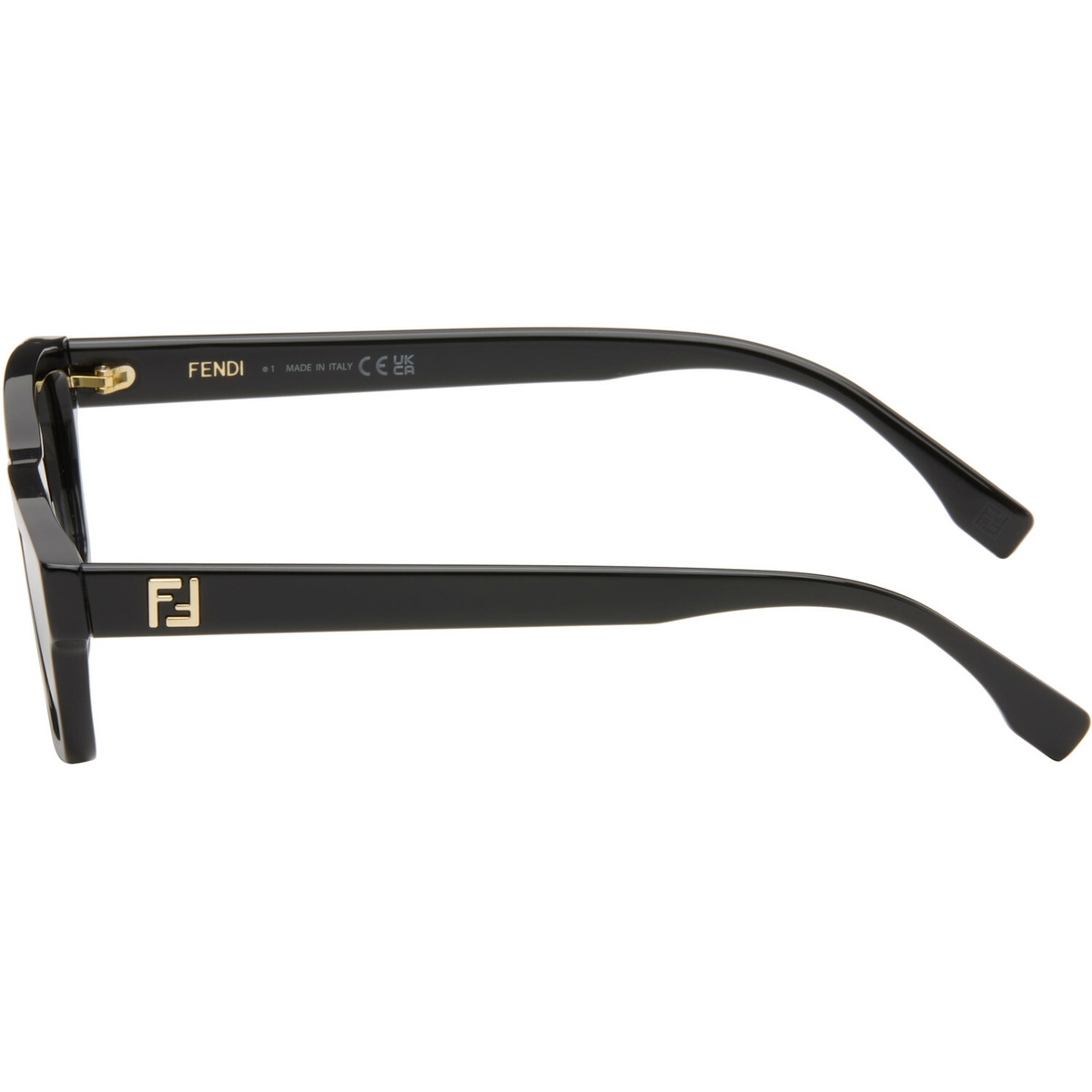Fendi Black Squared FF Sunglasses