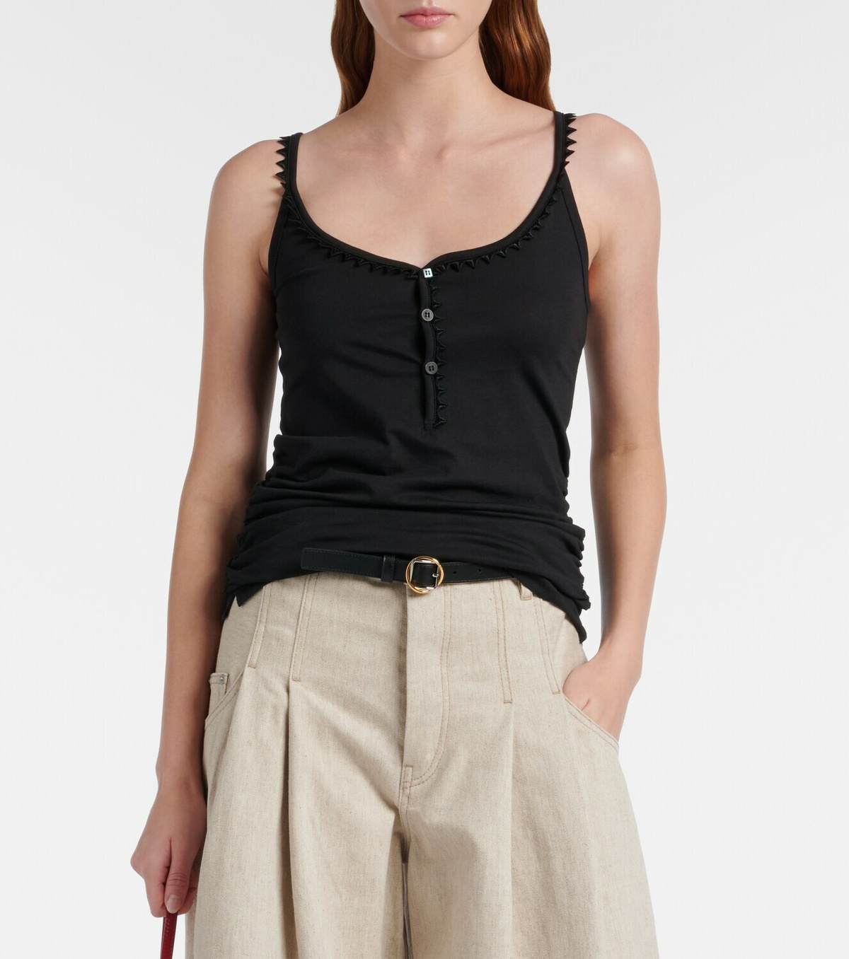 Jacquemus Clavela cotton tank top