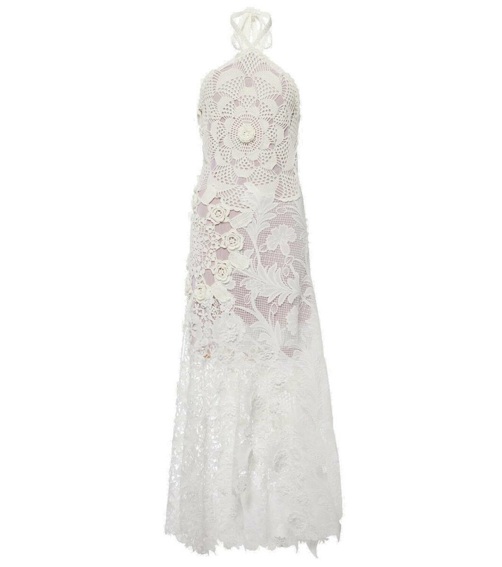 Photo: Oscar de la Renta Crochet guipure lace gown