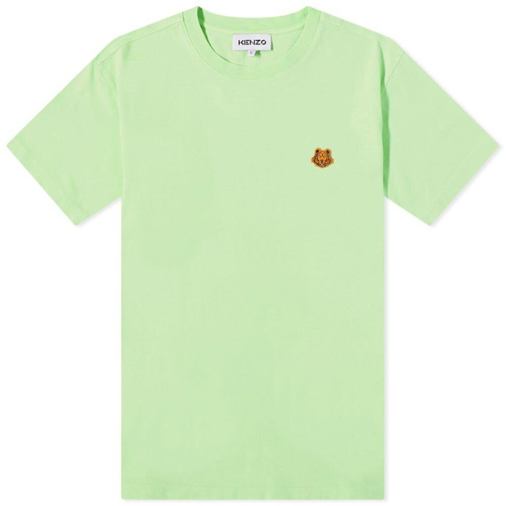 Photo: Kenzo Men's Tiger Crest T-Shirt in Almond Green