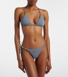 ViX Paula Hermanny Nika embellished triangle bikini top
