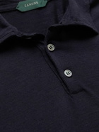 Incotex - Slim-Fit Virgin Wool Polo Shirt - Blue
