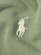 Polo Ralph Lauren - Straight-Leg Logo-Embroidered Cotton-Jersey Drawstring Shorts - Green