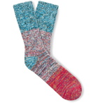 Thunders Love - Charlie Colour-Block Mélange Recycled Cotton-Blend Socks - Multi