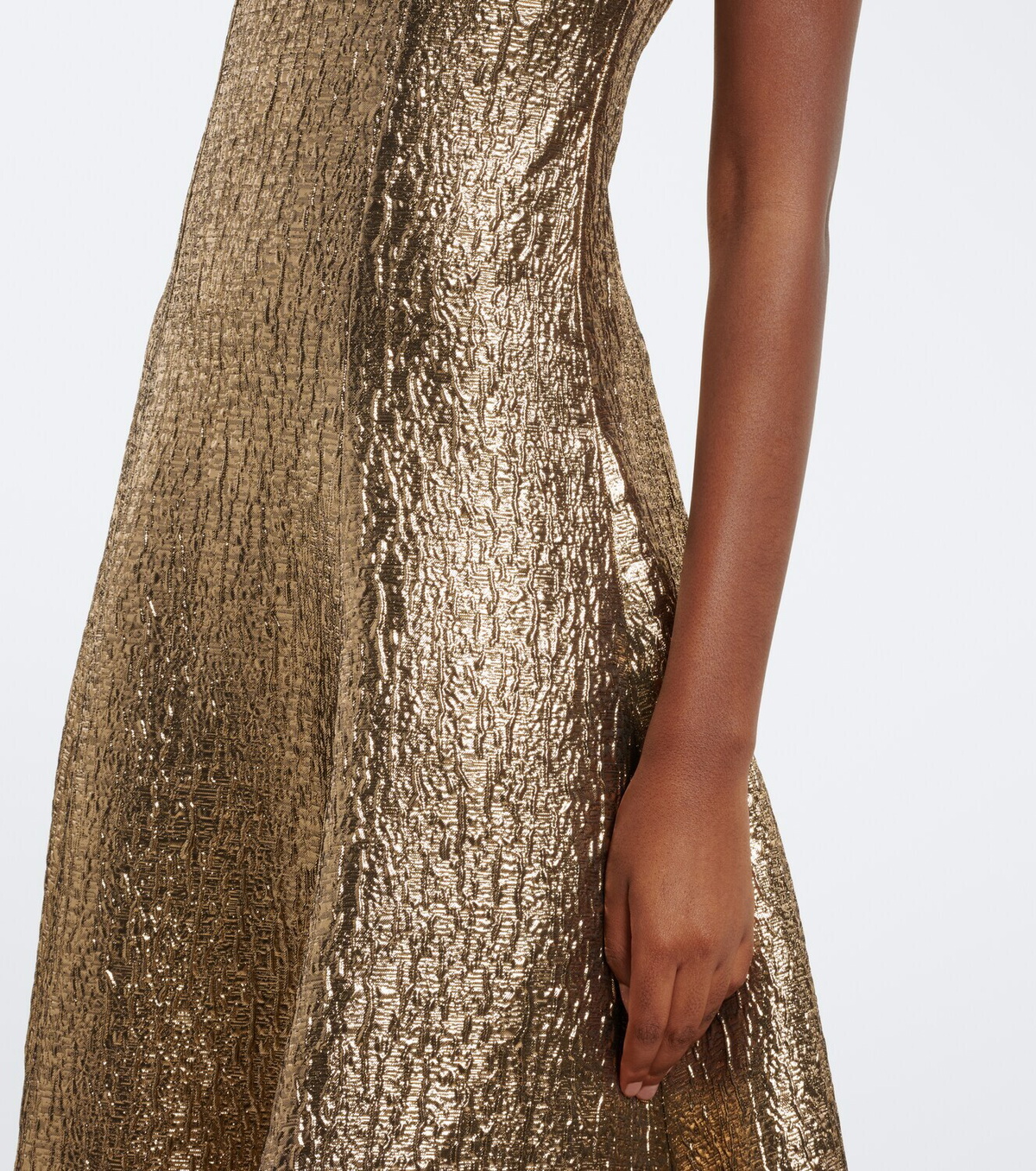 Roland Mouret Lamé jacquard gown