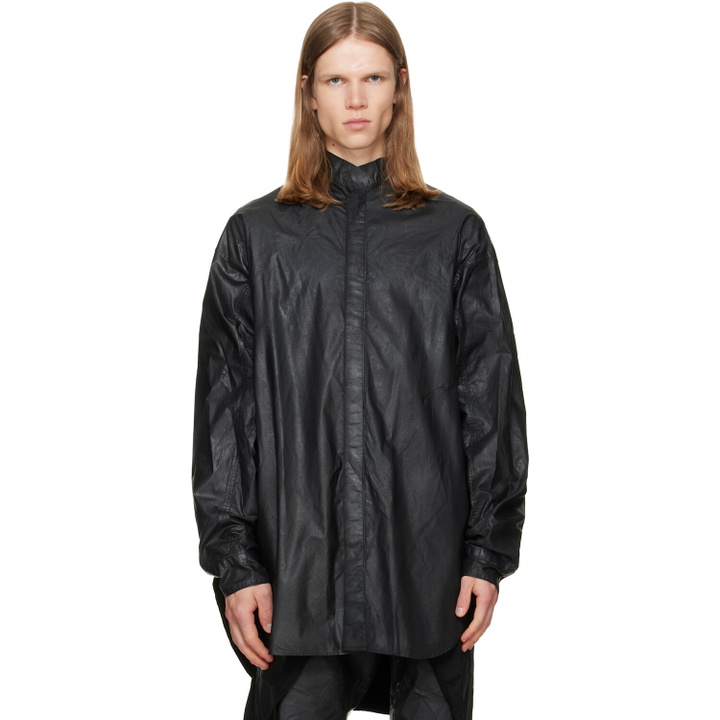 Photo: Julius Black Coated Big Shirt