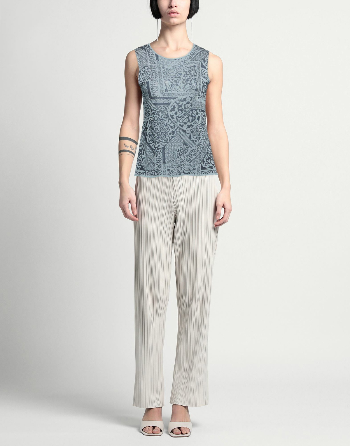 Alessia Santi Womens Top Slate in Blue