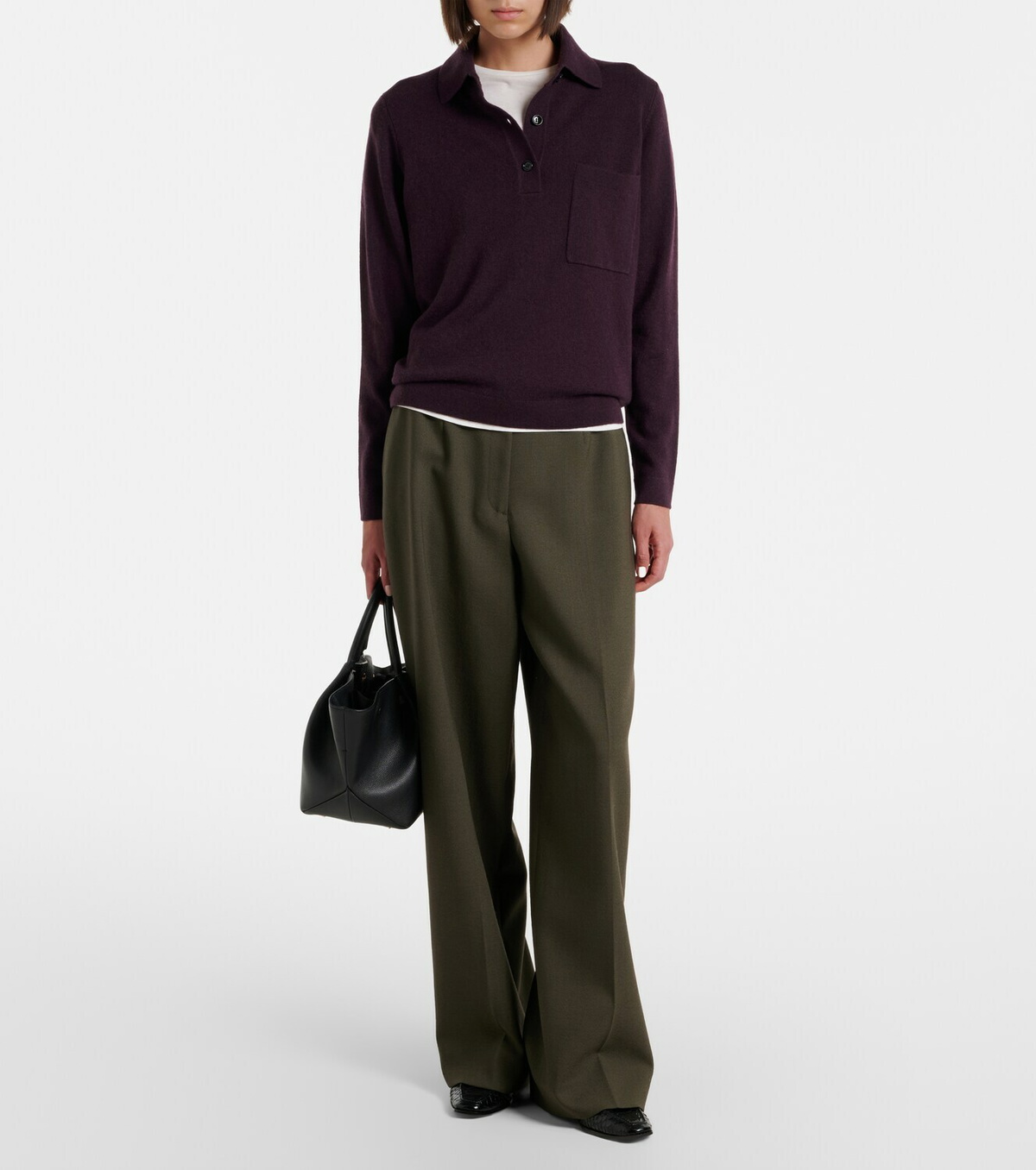 Jardin des Orangers Wool and cashmere polo sweater
