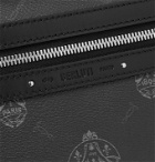 Berluti - Explorer Logo-Print Leather Backpack - Gray
