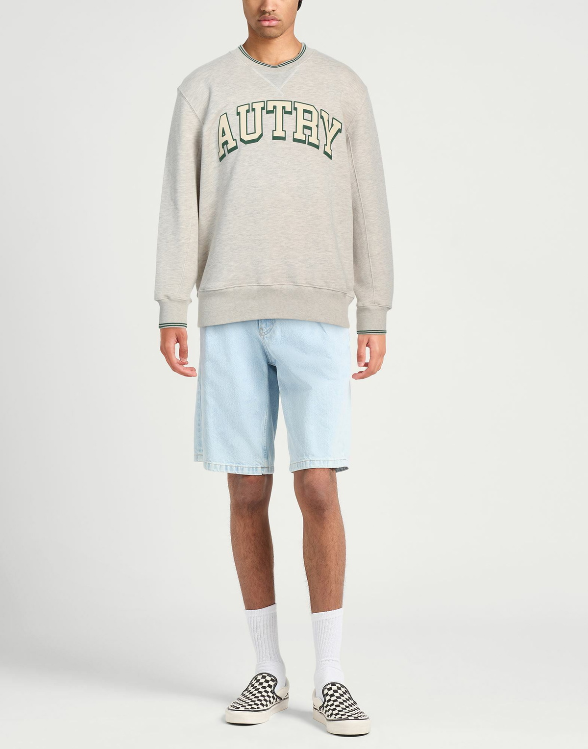 Autry Mens Sweatshirt in Light grey