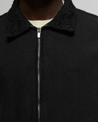 Arte Antwerp Embroidery Collar Jacket Canvas Black - Mens - Bomber Jackets/Denim Jackets