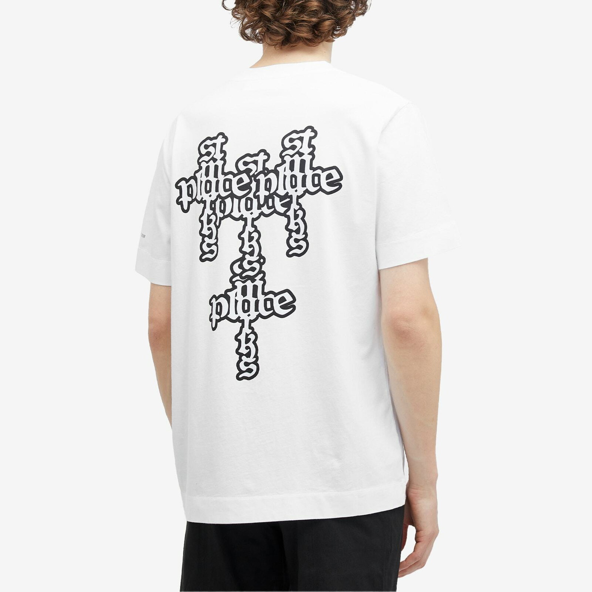 1017 ALYX 9SM Men's Cross Logo T-Shirt in White 1017 ALYX 9SM