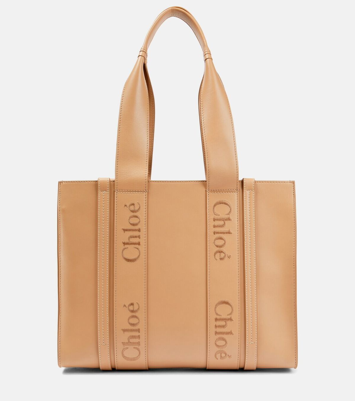 Chloe - Woody Medium leather tote Chloe