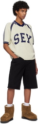 Carne Bollente Beige & Blue Captain Kinky Polo