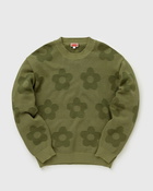 Kenzo Flower Spot Jumper Green - Mens - Pullovers