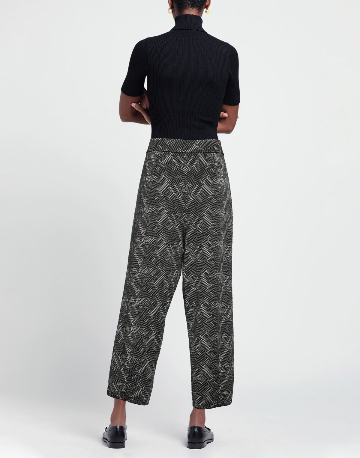 Alessia Santi Womens Pants in Black
