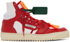 Off-White Red & White 3.0 Off Court Sneakers