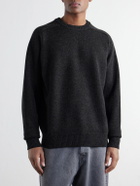 A.PRESSE - Paneled Wool Sweater - Gray