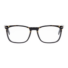 Dior Homme Tortoiseshell and Grey BlackTie265 Optical Glasses