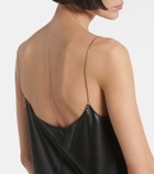 Alaïa Slip leather romper