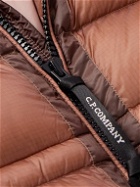 C.P. Company - Logo-Appliquéd Quilted D.D. Nylon-Ripstop Hooded Down Jacket - Brown
