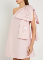 Bernadette Winnie Bow-embellished Taffeta Mini Dress Light Pink