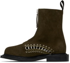 Toga Virilis Khaki Suede Boots