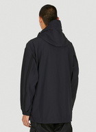 Strap Hooded Jacket in Black