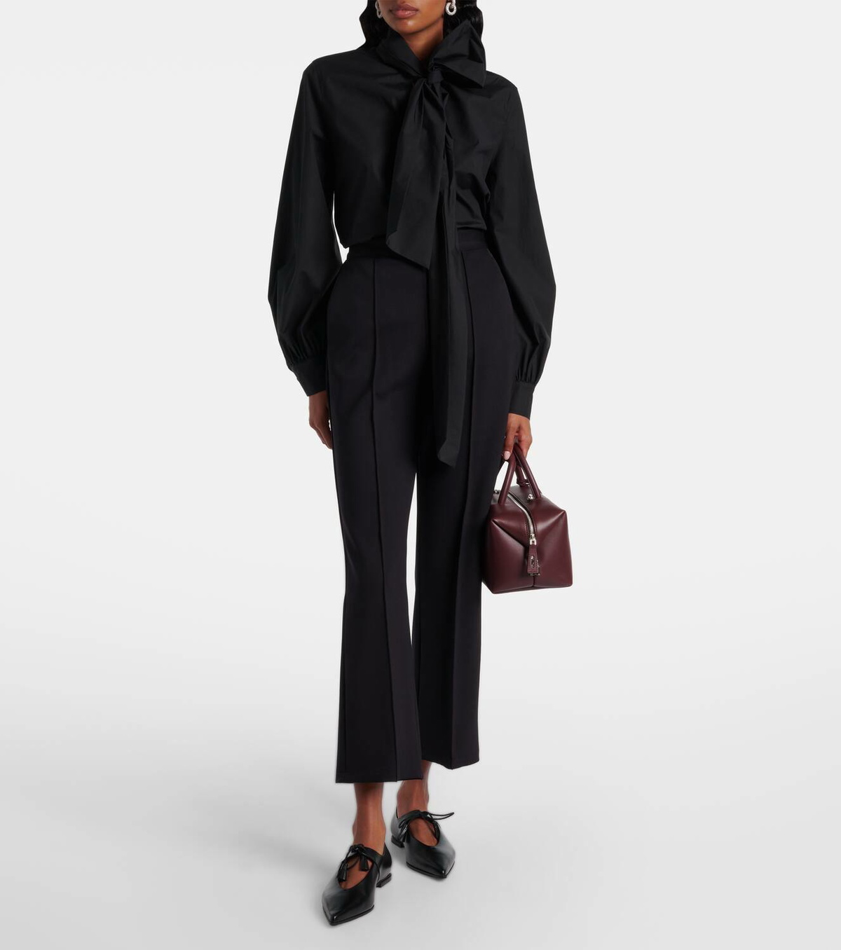 Max Mara Teismo jersey cropped pants