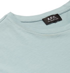 A.P.C. - Cotton-Jersey T-Shirt - Light blue