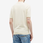 Fred Perry Men's Textured Knit T-Shirt in Ecru