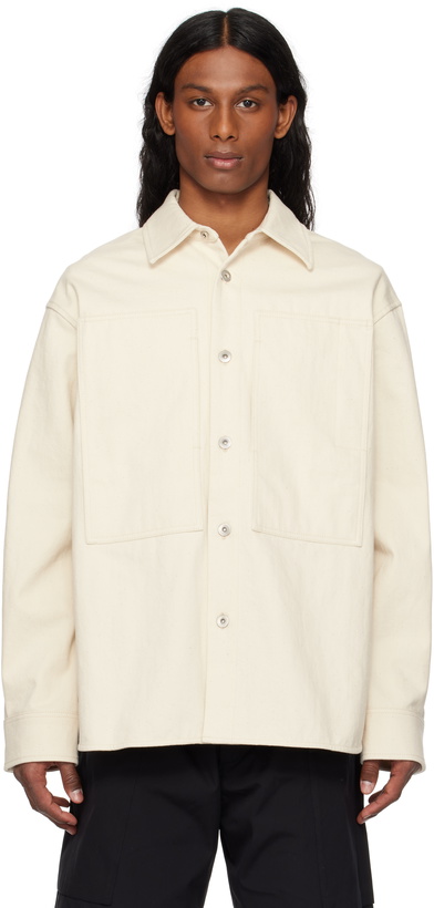 Photo: Jil Sander Off-White Selvage Denim Overshirt