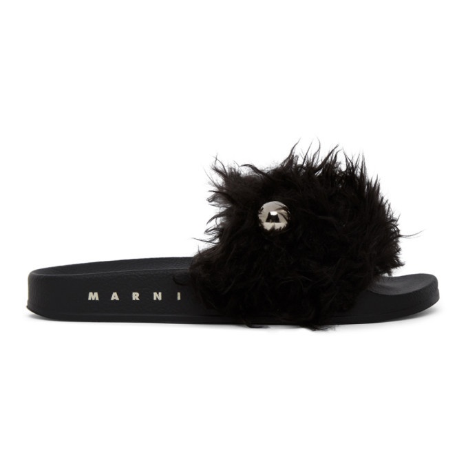 Photo: Marni Black Furry Slides