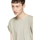 Homme Plisse Issey Miyake Beige Pleated T-Shirt