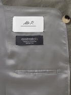 Mr P. - Double-Breasted Wool and Linen-Blend Suit Jacket - Green
